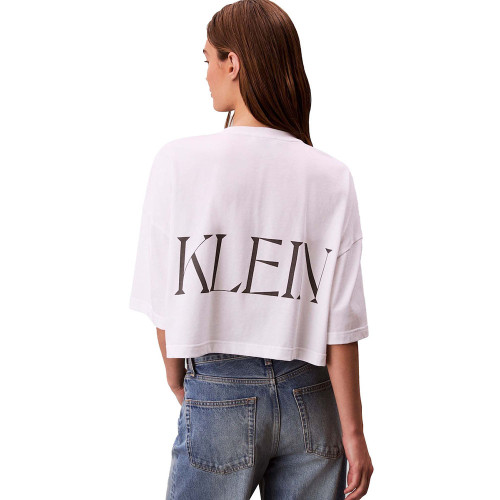 Calvin Klein Γυναικεία κοντομάνικη μπλούζα Cropped Graphic Logo T-shirt